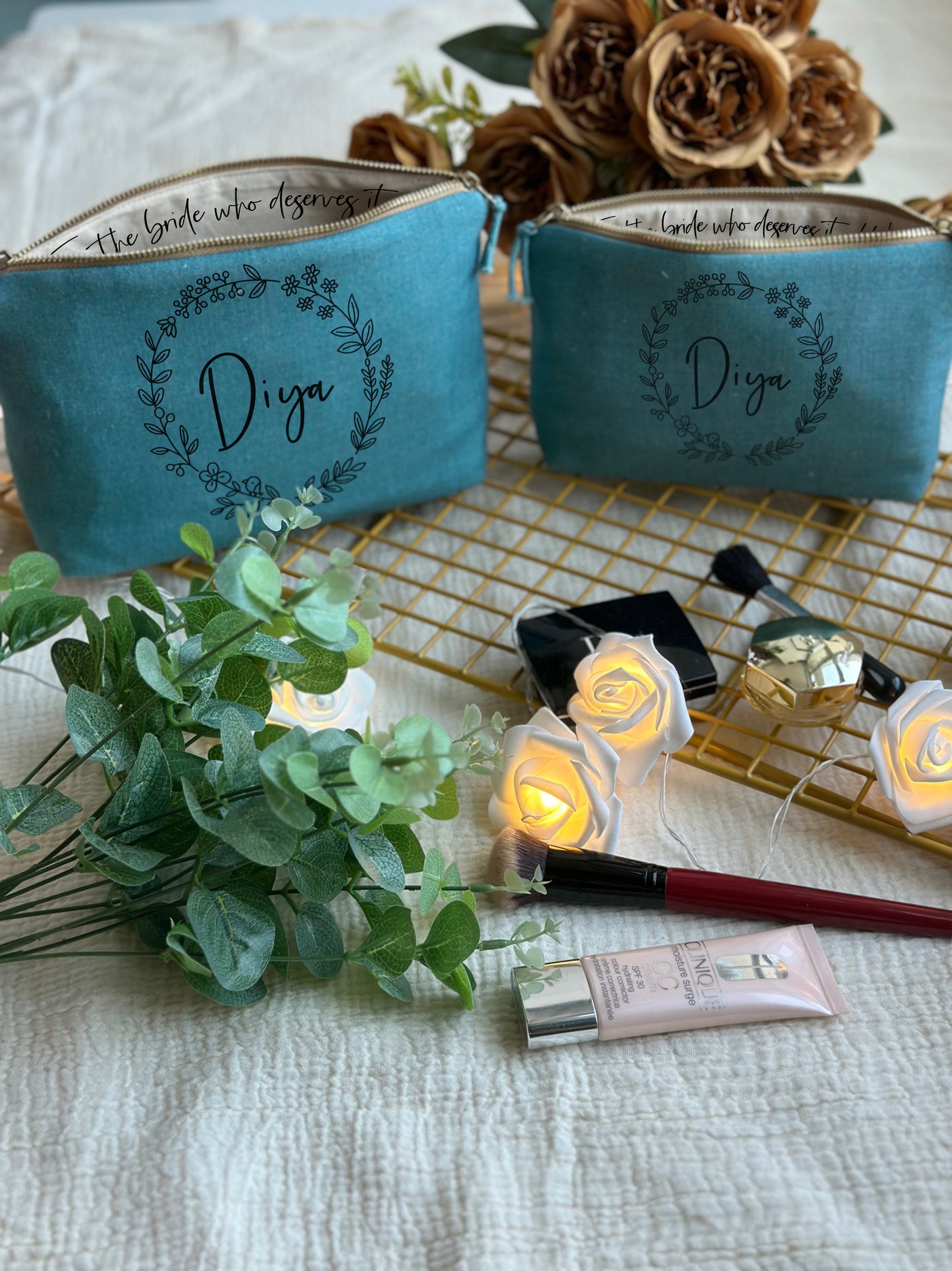Whispering Wreath Cosmetic Pouch