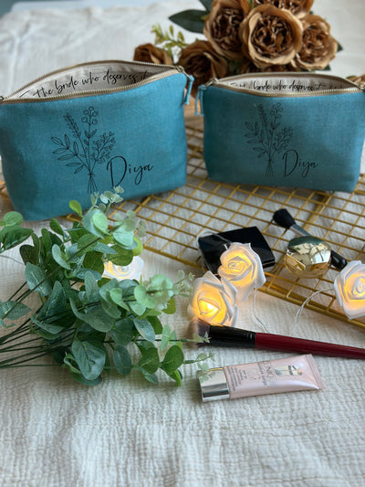 Delicate Petals Cosmetic Pouch