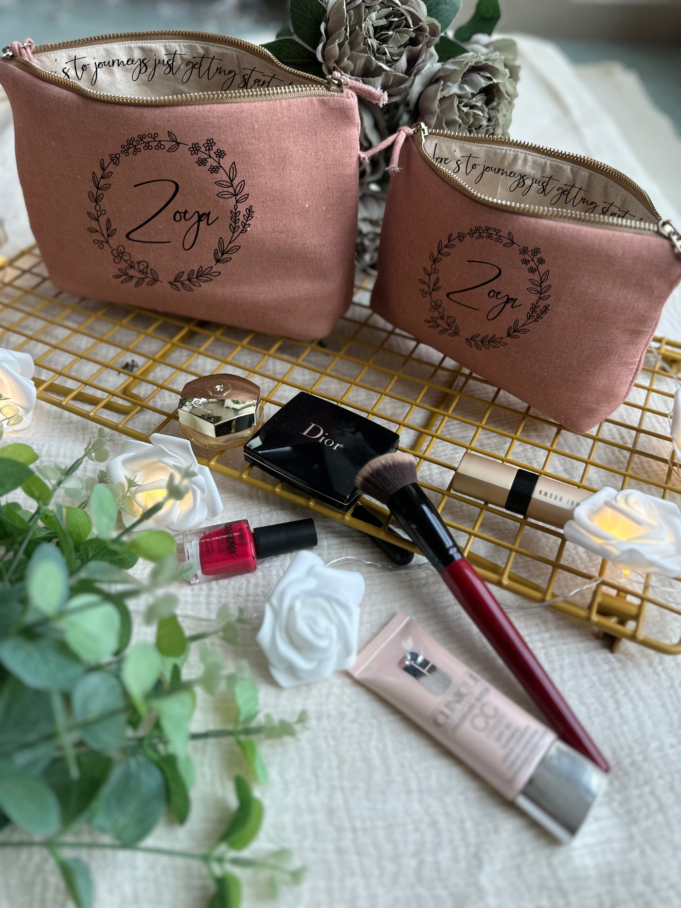 Whispering Wreath Cosmetic Pouch