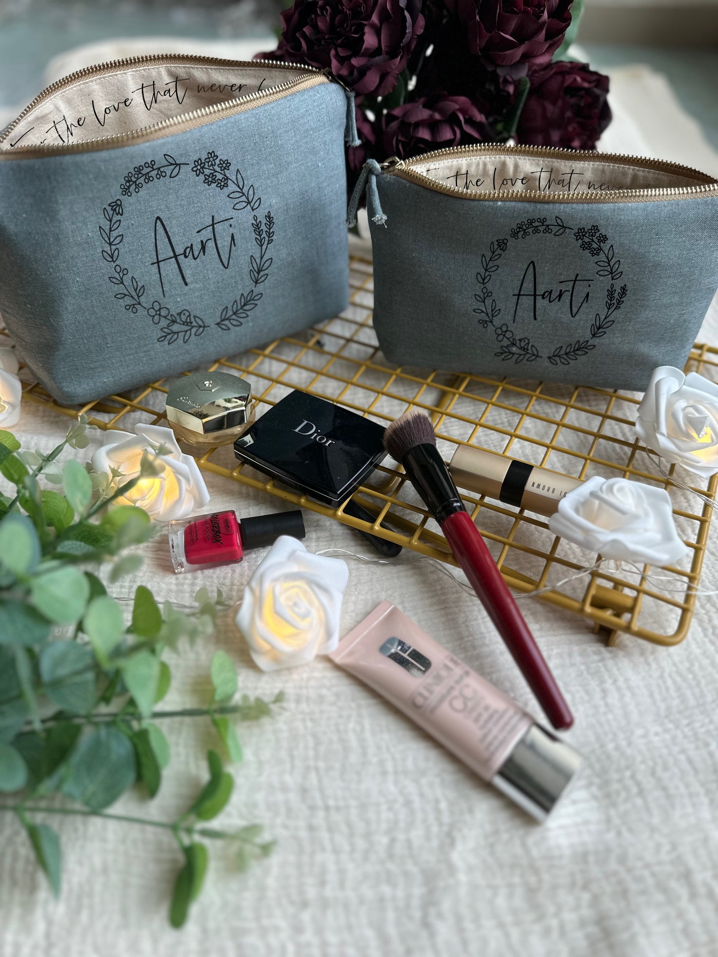 Whispering Wreath Cosmetic Pouch
