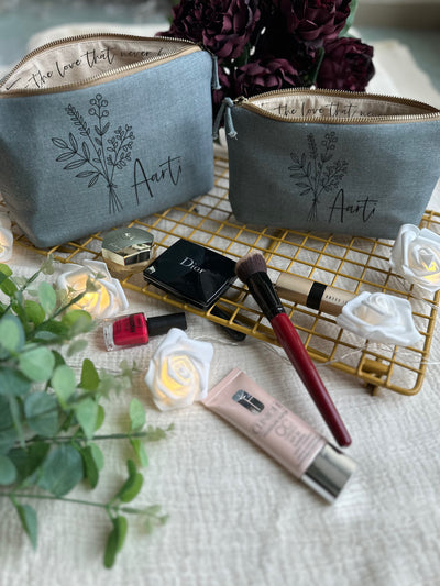 Delicate Petals Cosmetic Pouch