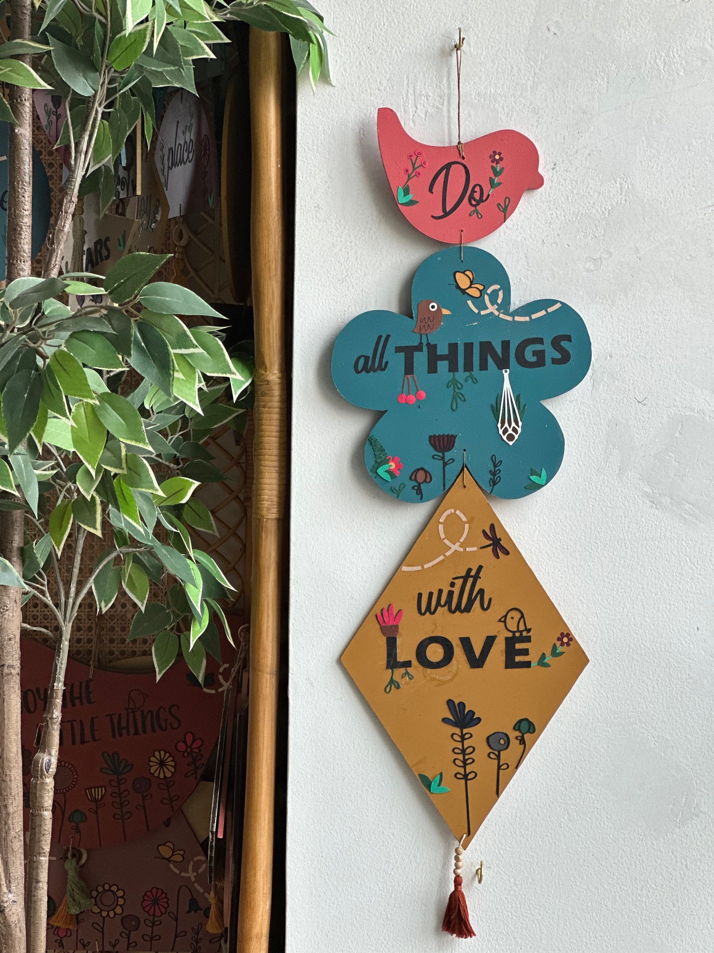 Do all things with love Enchanted wall art