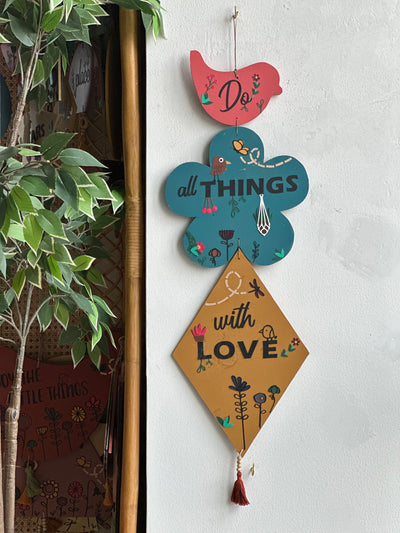 Do all things with love Enchanted wall art