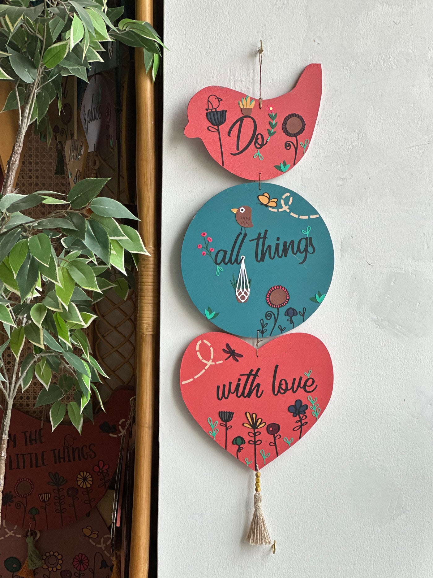 Do all things with love wall art