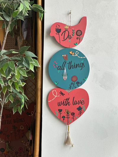 Do all things with love wall art