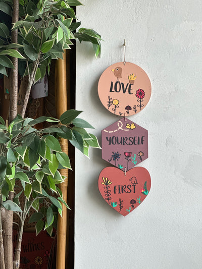 Love yourself first enchanted wall art