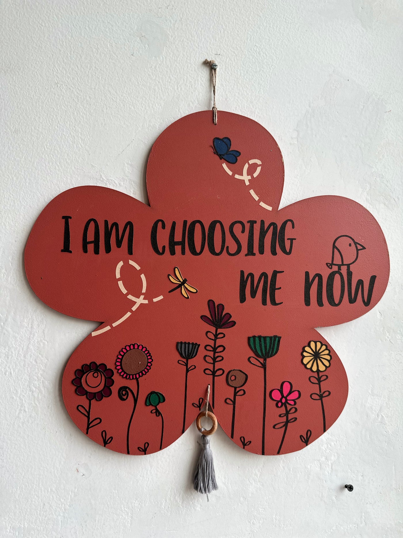 I am choosing me now - Enchanted Floral Wall Art