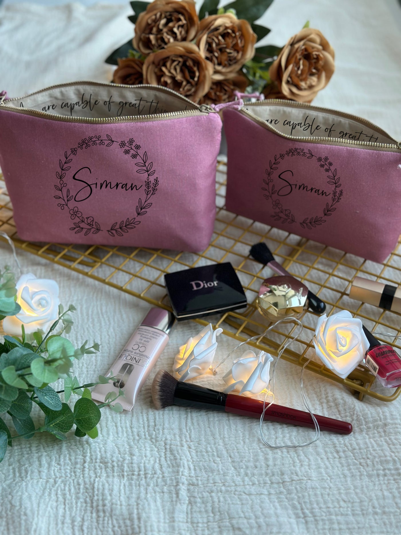 Whispering Wreath Cosmetic Pouch