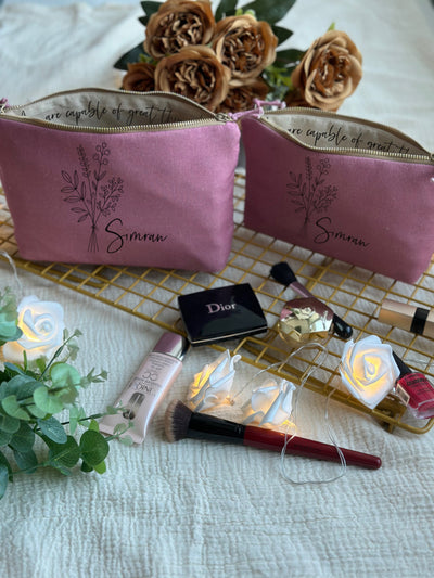 Delicate Petals Cosmetic Pouch
