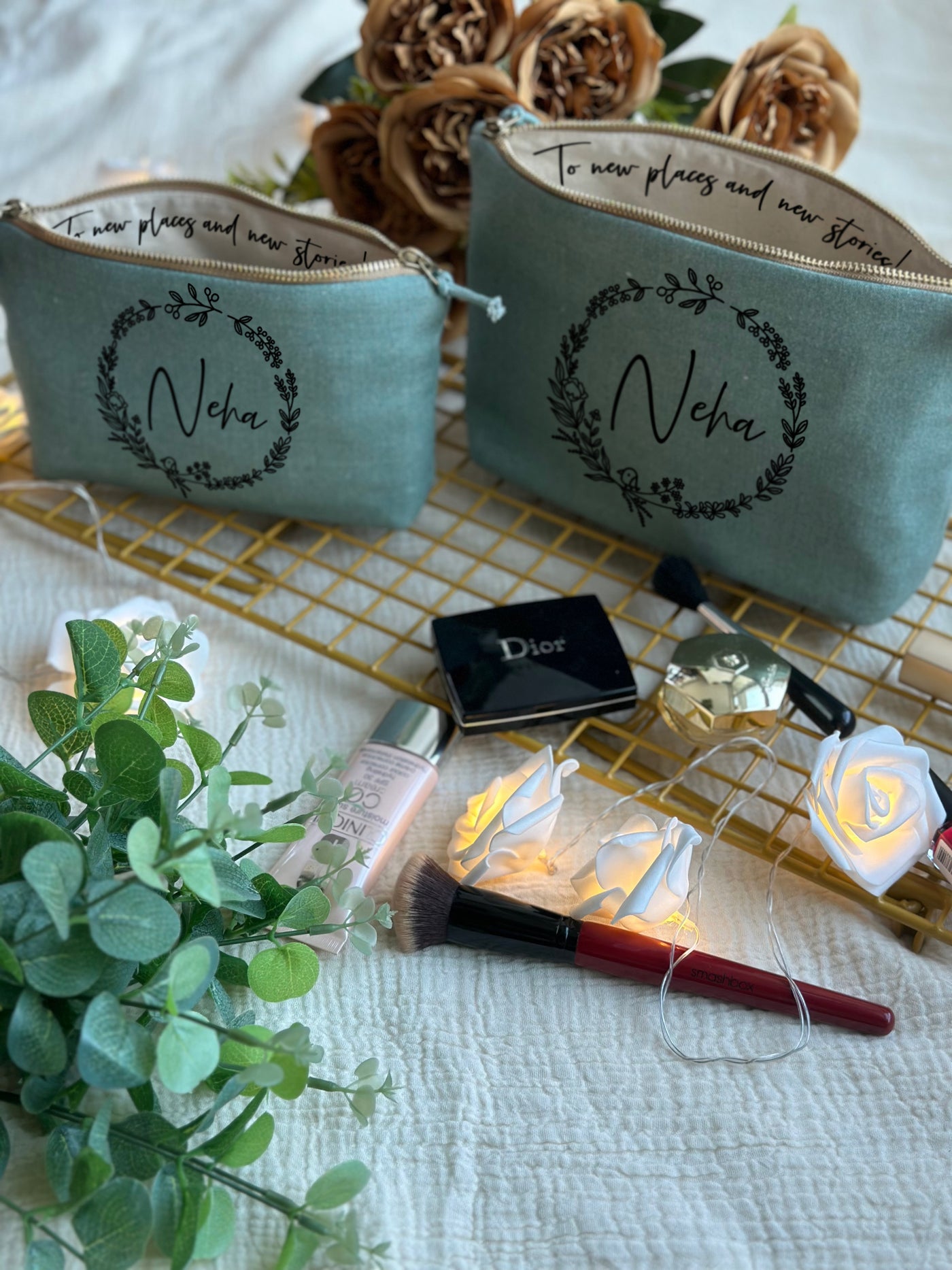 Whispering Wreath Cosmetic Pouch