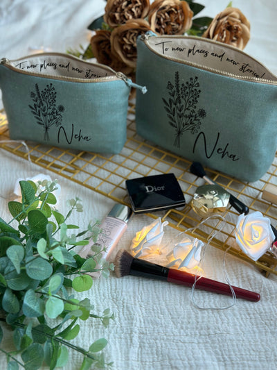 Delicate Petals Cosmetic Pouch