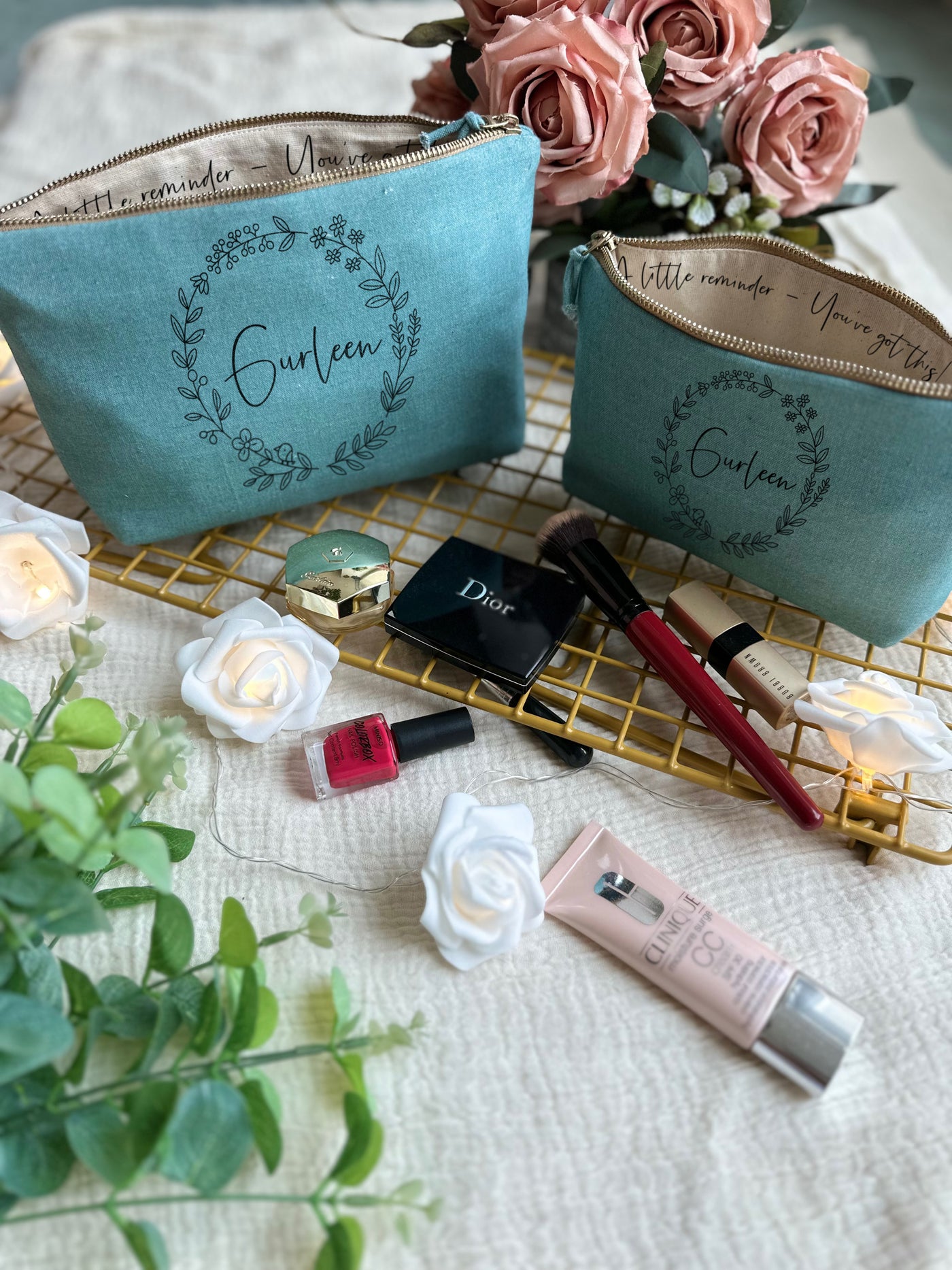 Whispering Wreath Cosmetic Pouch