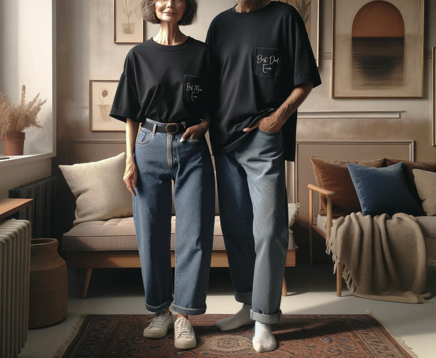 The Perfect Pair Couple's Pocket Tees