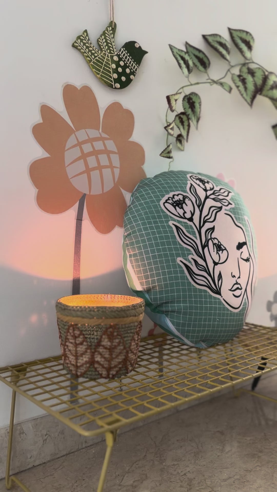 The Floral Aura Cushion