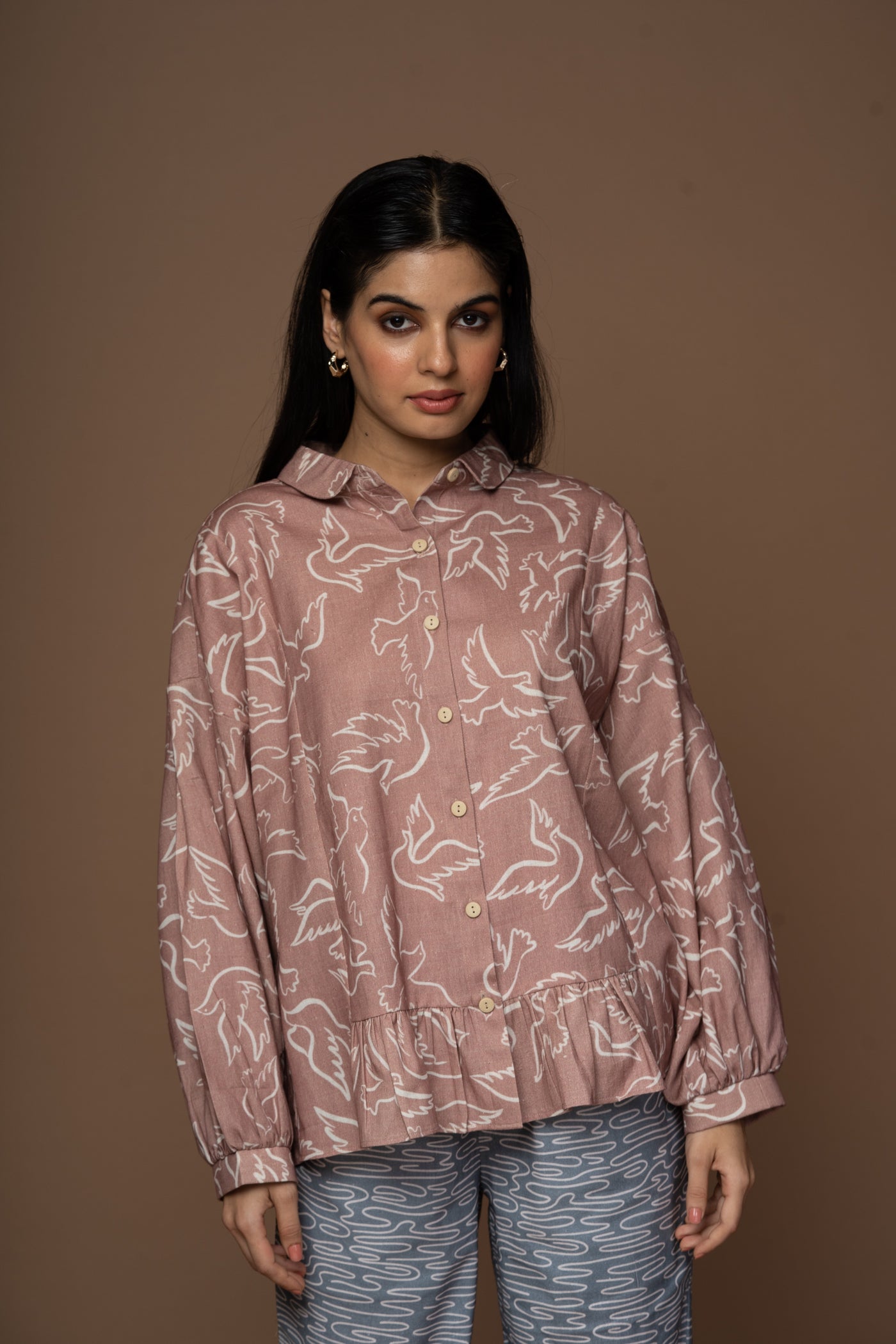 Birdie Top - Pale Mauve