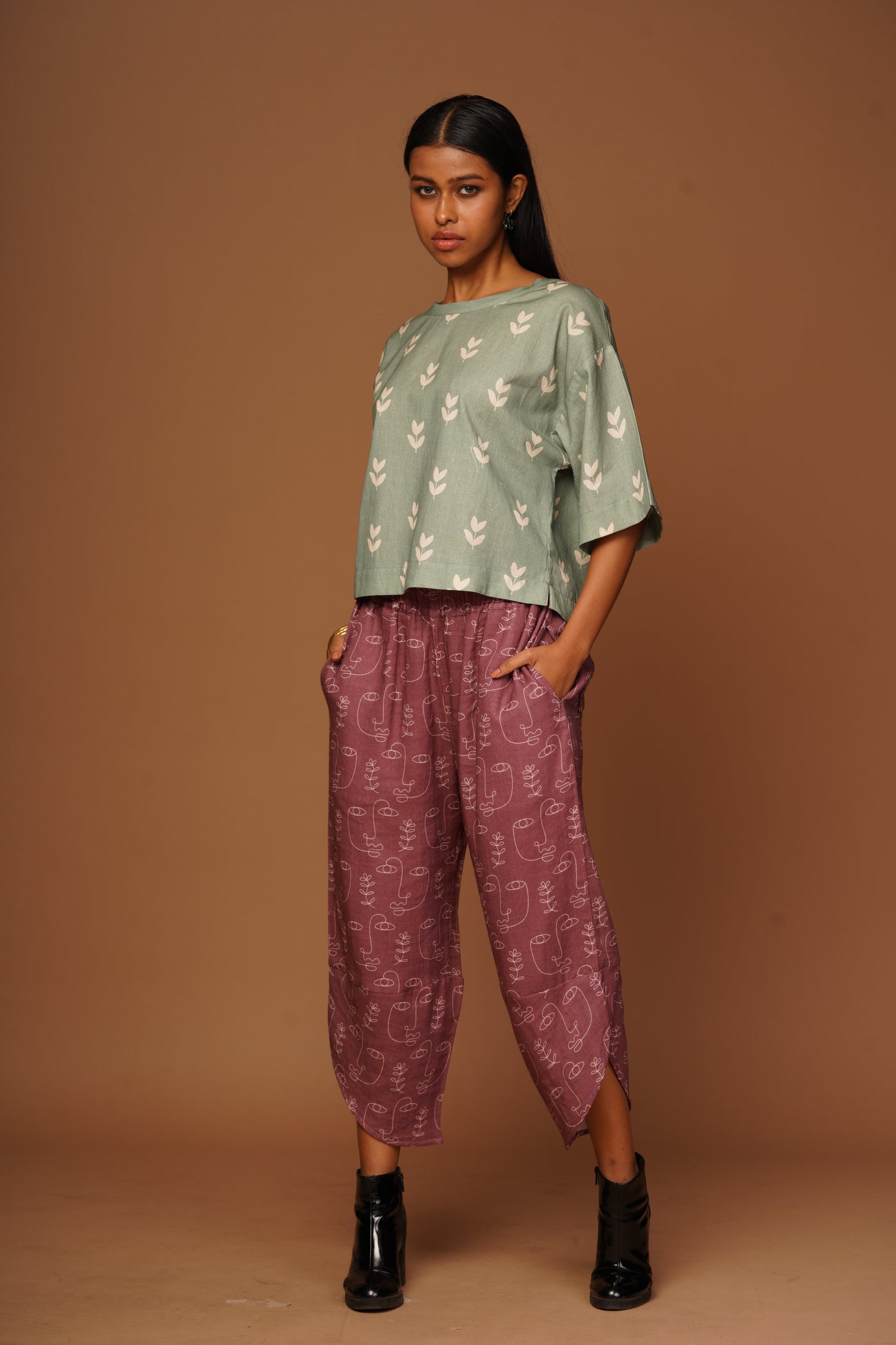 Growing thoughts Petal Pants - Misty Mauve